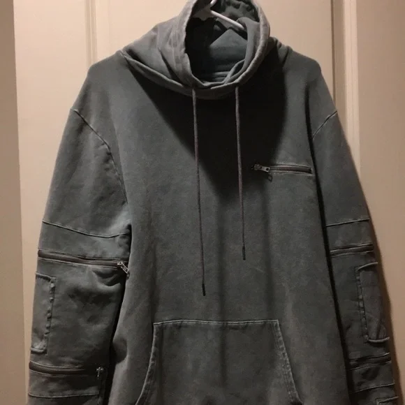 Like New! nANA Judy mens funnel neck pullover sweatshirt velvet